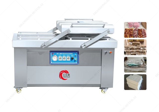 DZ 2S 800 700 600 Vakuov&yacute; balic&iacute; stroj Automatick&yacute; dvoukomorov&yacute; vakuov&yacute; balic&iacute; stroj pro mořsk&eacute; plody a masn&eacute; produkty