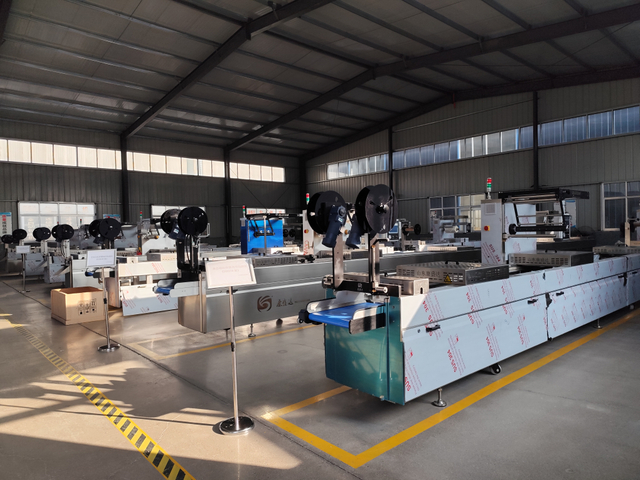 HYL-seriens automatiske rullemateriale termoformende f&oslash;devareemballagemaskiner