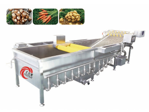 M&aacute;quina de lavar autom&aacute;tica cont&iacute;nua de bolhas de frutas e vegetais e m&aacute;quina de classifica&ccedil;&atilde;o M&aacute;quina de lavar vegetais
