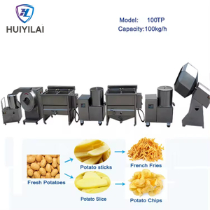 Geuza Mstari wa Uzalishaji wa Chips za Viazi za Kifaransa za GT100TP upendavyo 100kg/h
