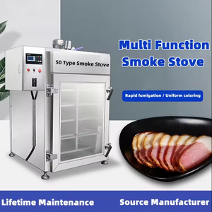 Fumeiro de a&ccedil;o inoxid&aacute;vel tipo 50, para fumar carne, fog&atilde;o el&eacute;trico, lingui&ccedil;a, vertical, fishi, smokng